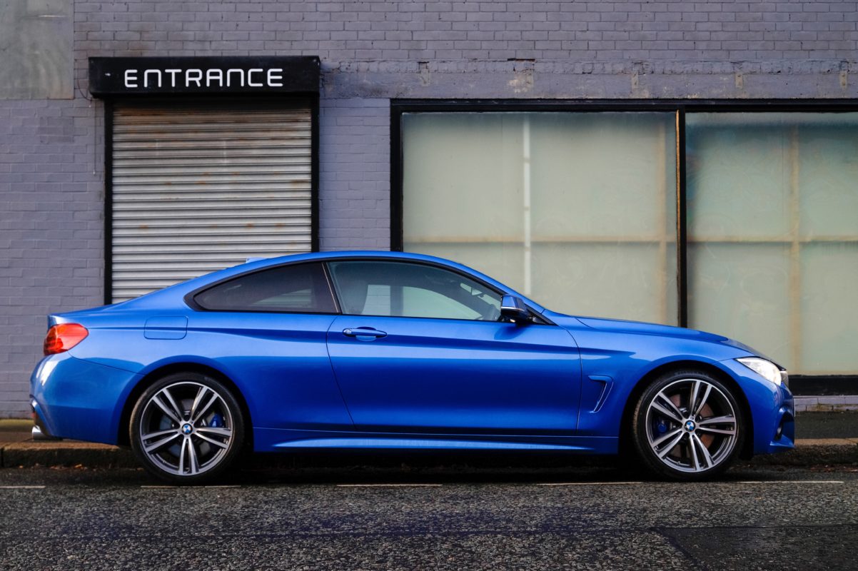 Blue car representing lease buyout vehicles we work with